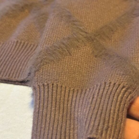 NA-KD W Small Chunky Taupe tan geometric Sweater Luxury Comfy Capsule jacquard - Picture 10 of 13